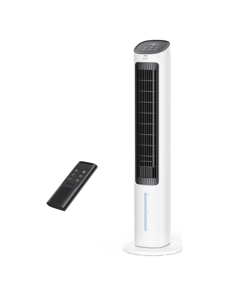 Ventilador de Torre Dreo IceWind 2023, 39.7" Oscilante, 4 Velocidades, Control Remoto, Enfriador Evaporativo Ventilador de Torre Dreo IceWind 2023, 39.7" Oscilante, 4 Velocidades, Control Remoto, Enfriador Evaporativo