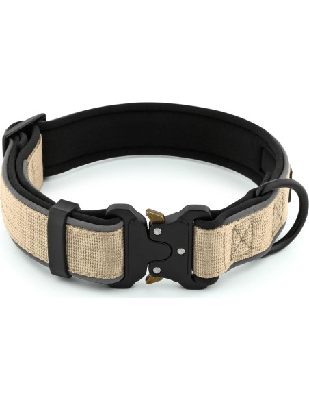 Collar Táctico Reflectante Plutus Pet para Perros XS Beige Collar Táctico Reflectante Plutus Pet para Perros XS Beige