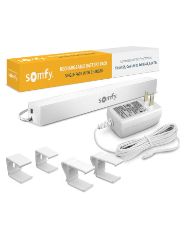 Batería Recargable de Litio 12V Somfy + Cargador - Fácil Instalación