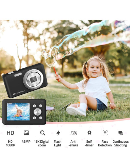 Cámara Digital SLRNQJA WEDC-10 48MP FHD 1080P Zoom 16X Cámara Digital SLRNQJA WEDC-10 48MP FHD 1080P Zoom 16X