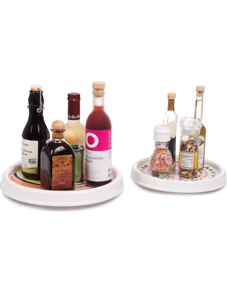 Organizador Lazy Susan French Bull 24 cm Melamina Antideslizante Organizador Lazy Susan French Bull 24 cm Melamina Antideslizante