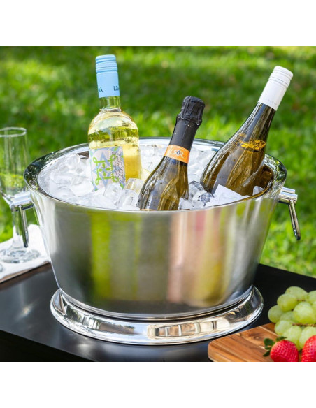 Cubo de Bebidas Aislado Sol Living 12.1L Acero Inoxidable Cubo de Bebidas Aislado Sol Living 12.1L Acero Inoxidable