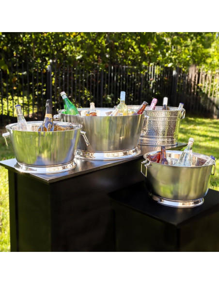 Cubo de Bebidas Aislado Sol Living 12.1L Acero Inoxidable Cubo de Bebidas Aislado Sol Living 12.1L Acero Inoxidable