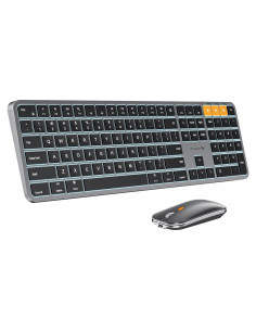 Teclado y Ratón Bluetooth Retroiluminados ProtoArc KM100-A para Mac