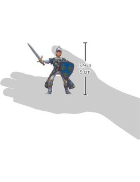 Figurita Medieval Pintada a Mano Papo Príncipe Azul 10 cm Figurita Medieval Pintada a Mano Papo Príncipe Azul 10 cm