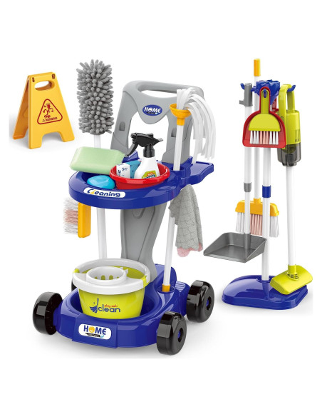Juego de Limpieza para Niños Zaddgiuuy 29 Piezas Azul Juego de Limpieza para Niños Zaddgiuuy 29 Piezas Azul