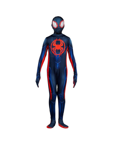 Traje Oficial Juvenil Deluxe Zentai Marvel Miles Morales