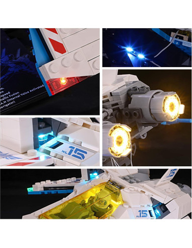 Kit de Luz LED YEABRICKS para Lego 76832 XL-15 Naves Espaciales