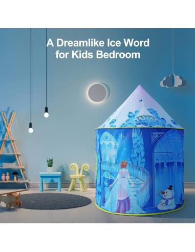 Carpa de Juego Hamdol Castillo de Hielo 130 cm para Niñas