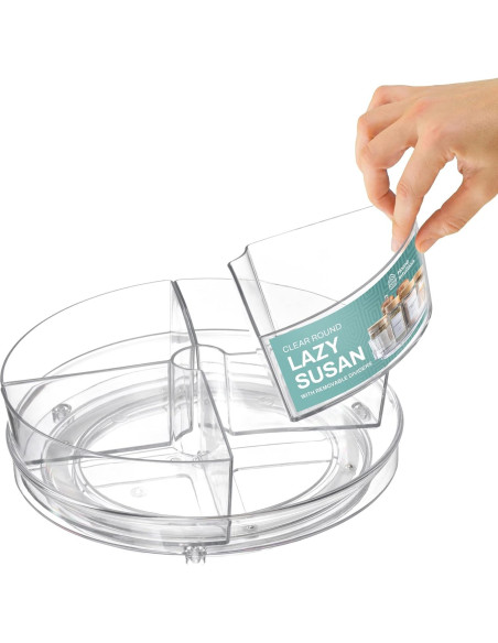 Contenedor Giratorio de Alimentos Home Intuition 22.86 cm 4 Bin Contenedor Giratorio de Alimentos Home Intuition 22.86 cm 4 Bin