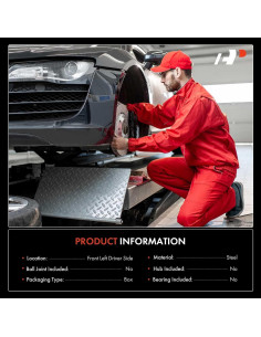 Maza de Dirección Delantera A-Premium Lado Izquierdo Toyota Prius C, Yaris, Scion 2