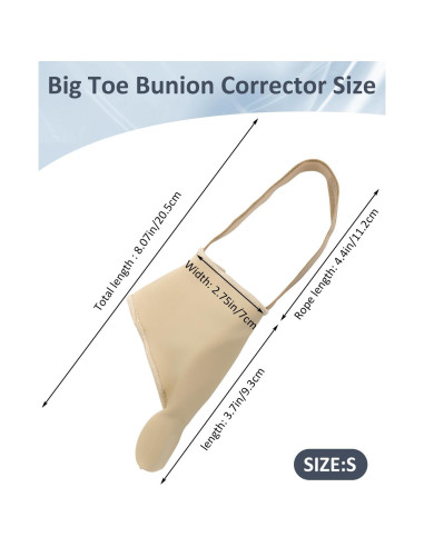 Corrector de Juanetes BLATOWN 2 Piezas Gel Transpirable S