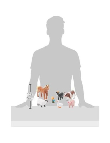 Animales de Granja Jumbo Recursos de Aprendizaje 7 Piezas