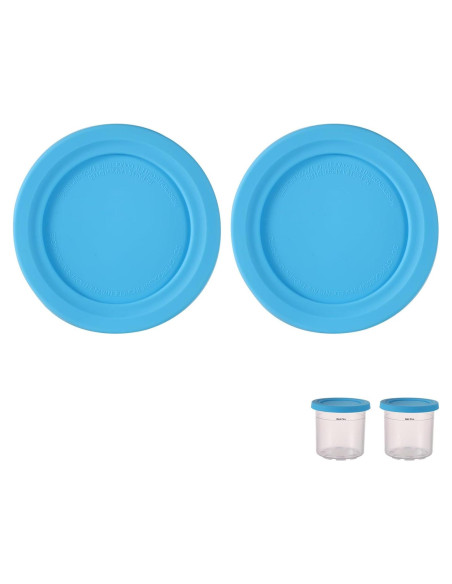Tapa de Silicona Redonda 11.5cm 2 Pcs para Ninja Creami Tapa de Silicona Redonda 11.5cm 2 Pcs para Ninja Creami