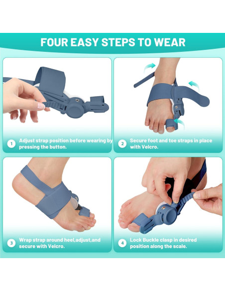 Corrector de Bunion QDAVE Ajustable para Alivio de Dolor Corrector de Bunion QDAVE Ajustable para Alivio de Dolor