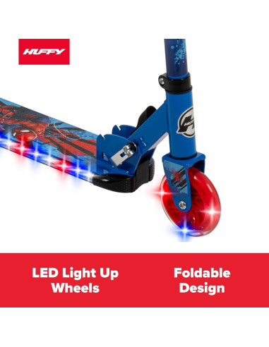 Patinete en Línea Huffy Spider-Man Iluminado 2 Ruedas 5+ Años