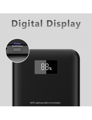 Cargador Portátil Miady 10000mAh PD 20W USB-C Rápido 2-Pack