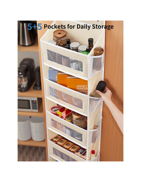 Organizador Colgante JARLINK 5 Estantes Beige 20 kg Organizador Colgante JARLINK 5 Estantes Beige 20 kg
