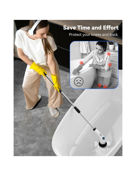 Limpiador Eléctrico PunaFlex A12 Inalámbrico con 7 Cepillos