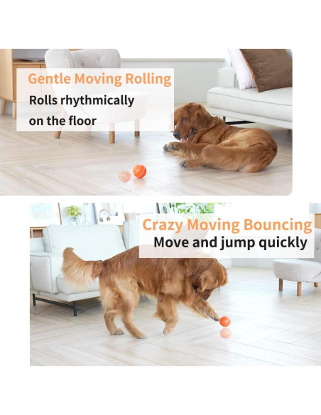 Bola Interactiva para Perros Morhandisn Naranja 8cm Recargable Bola Interactiva para Perros Morhandisn Naranja 8cm Recargable