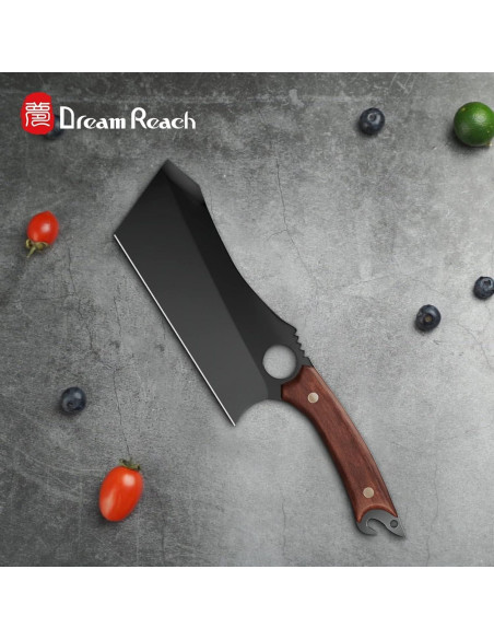 Cuchillo de Carnicería Dream Reach 17.5 cm Acero Carbono Negro Cuchillo de Carnicería Dream Reach 17.5 cm Acero Carbono Negro