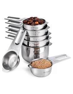 Juego de Tazas de Medir U-Taste Acero Inoxidable 7 Piezas