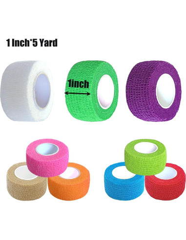 Paquete de 12 vendajes autoadhesivos Erewa 2.5 cm x 4.5 m