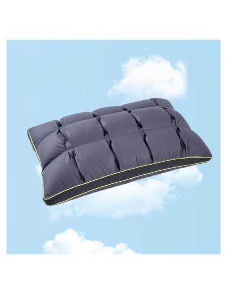 Almohada Suave TU LUNA Estándar 66x50.8 cm Algodón Gris Almohada Suave TU LUNA Estándar 66x50.8 cm Algodón Gris