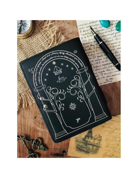 Diario de Cuero Marrón LOTR - 200 Páginas Ecológicas Diario de Cuero Marrón LOTR - 200 Páginas Ecológicas