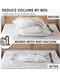 SUOCO 10 Bolsas de Almacenamiento al Vacío Pequeñas con Bomba 2