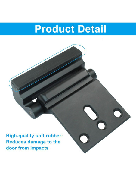 Cerradura de Seguridad Reforzada LifCratms para Puerta Interior - Negro Cerradura de Seguridad Reforzada LifCratms para Puerta Interior - Negro