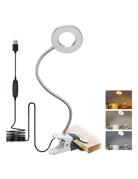 Luz de Lectura LED Skymore con Abrazadera Flexible 7W Luz de Lectura LED Skymore con Abrazadera Flexible 7W