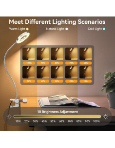 Luz de Lectura LED Skymore con Abrazadera Flexible 7W 2