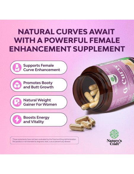 Píldoras Aumentadoras de Senos y Glúteos G-Curve 60 Cápsulas Píldoras Aumentadoras de Senos y Glúteos G-Curve 60 Cápsulas