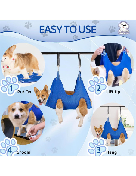 Hamaca de Aseo ATESON para Perros y Gatos Pequeños XXS Hamaca de Aseo ATESON para Perros y Gatos Pequeños XXS