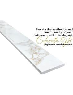 Umbral de Mármol Ingenierizado Calacatta Gold 10.16x91.44 cm 2