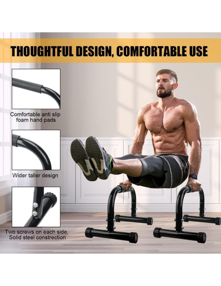 Barras Parallettes AmazeFan para Calistenia y Flexiones Barras Parallettes AmazeFan para Calistenia y Flexiones