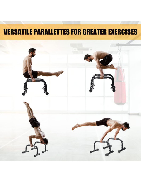 Barras Parallettes AmazeFan para Calistenia y Flexiones Barras Parallettes AmazeFan para Calistenia y Flexiones