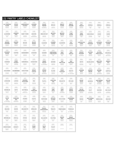 Tarro de vidrio hermético Mujin 1 Galón con 132 etiquetas