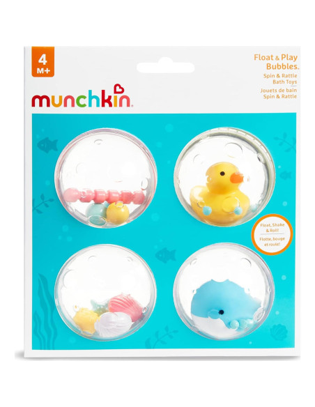 Juguete de Baño Munchkin Flotar y Jugar 4 Piezas Juguete de Baño Munchkin Flotar y Jugar 4 Piezas