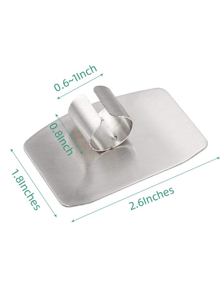 Protector de Dedos de Acero Inoxidable Wefaner Ajustable Protector de Dedos de Acero Inoxidable Wefaner Ajustable