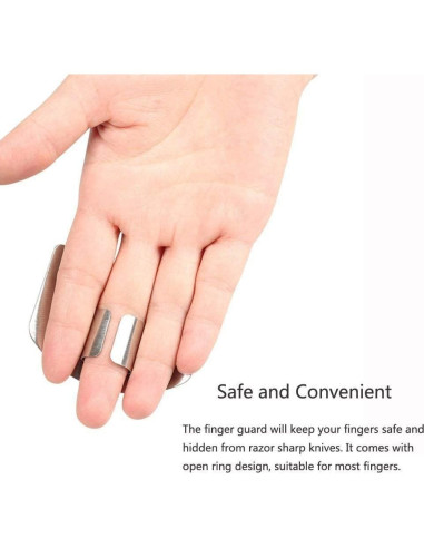 Protector de Dedos de Acero Inoxidable Wefaner Ajustable