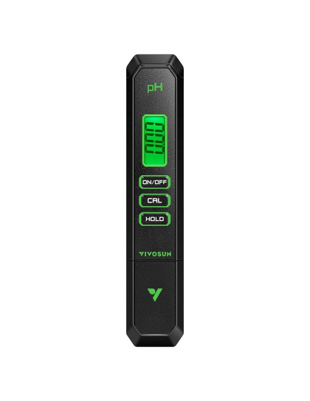 Medidor de pH Digital VIVOSUN Tipo Pluma Precisión 0.01pH Medidor de pH Digital VIVOSUN Tipo Pluma Precisión 0.01pH