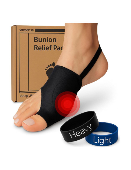Almohadillas para Juanetes Soxsense - Férula Alivio Hallux Valgus Almohadillas para Juanetes Soxsense - Férula Alivio Hallux Valgus