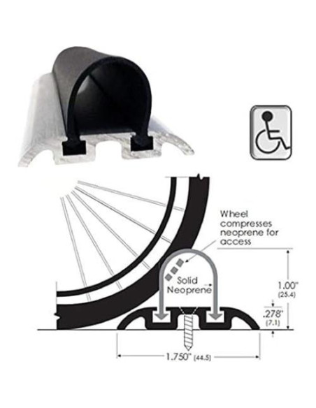 Umbral de Ducha Accesible Gordon Glass 91.44 cm Aluminio Umbral de Ducha Accesible Gordon Glass 91.44 cm Aluminio