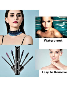 Máscara de Ojos Morada LGSZGDCN 2 PCS Resistente al Agua 2