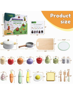 Juego de Comida de Madera Treehouse Kids 18 Piezas 2