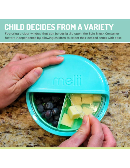 Contenedor de Snacks Melii Azul - Libre de BPA y Ecológico Contenedor de Snacks Melii Azul - Libre de BPA y Ecológico