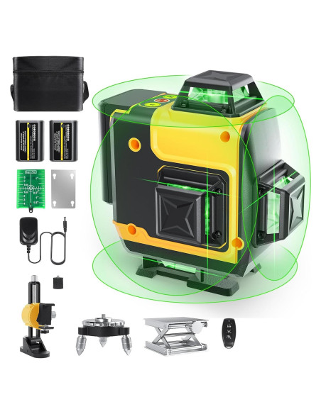Nivel Láser FELLAT 4D 16 Líneas Verde con Control Remoto Nivel Láser FELLAT 4D 16 Líneas Verde con Control Remoto
