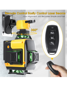 Nivel Láser FELLAT 4D 16 Líneas Verde con Control Remoto 2